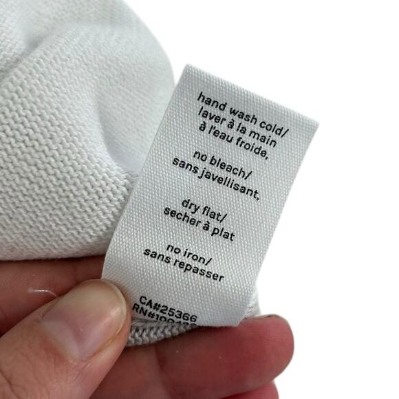 Pure Knits by Neon Buddha Gray White Two Tone Pullover Sweater Womens Large - Picture 4 of 5